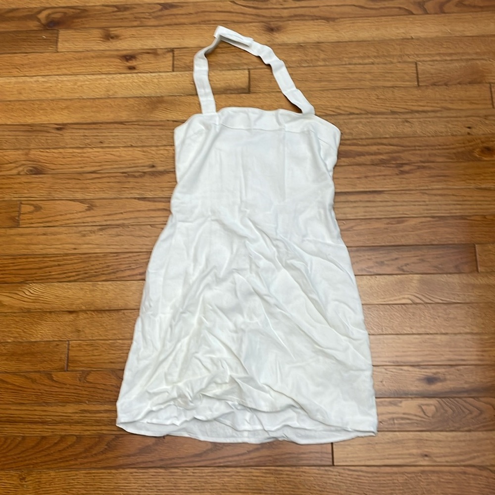 Abercrombie Fitted White Mini Dress - Size Small